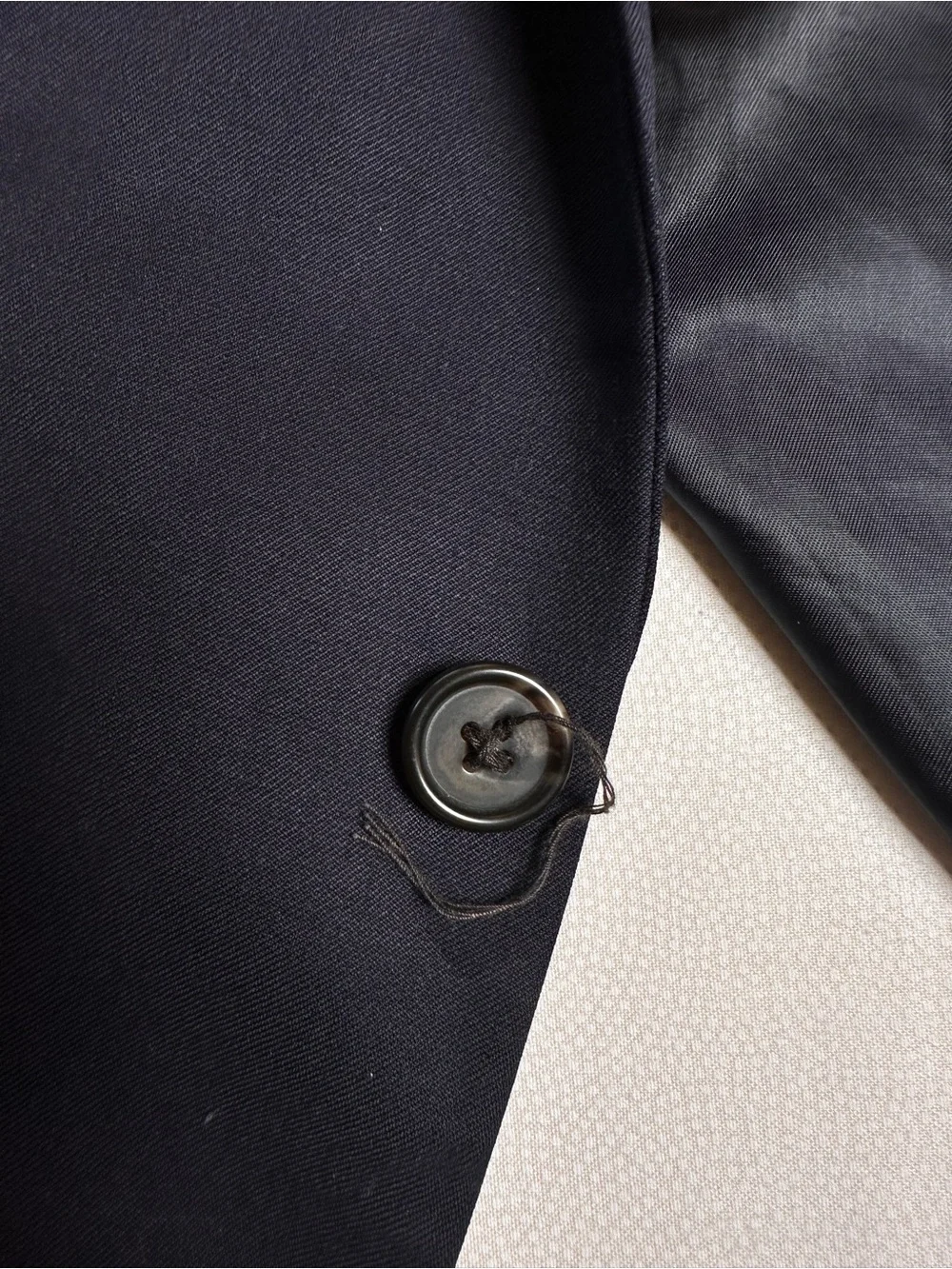 Lauren Ralph Lauren Navy Wool Blazer Sport Coat Mens 50R 2 Button